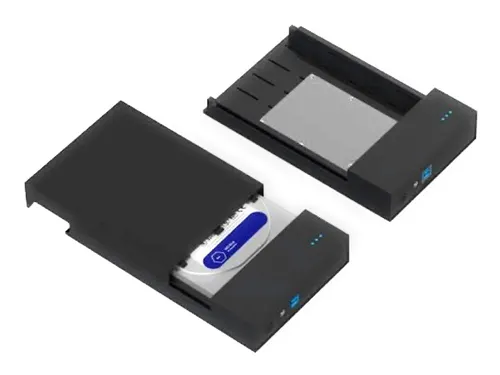 Live Tech 3.0 USB Casing 8.89 cm/6.35 cm(3.5/2.5 Inch) SATA to USB External Hard Drive Enclosure Case for Laptop/Desktop/SSD HD
